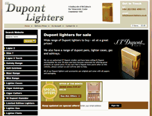 Tablet Screenshot of dupont-lighters.co.uk